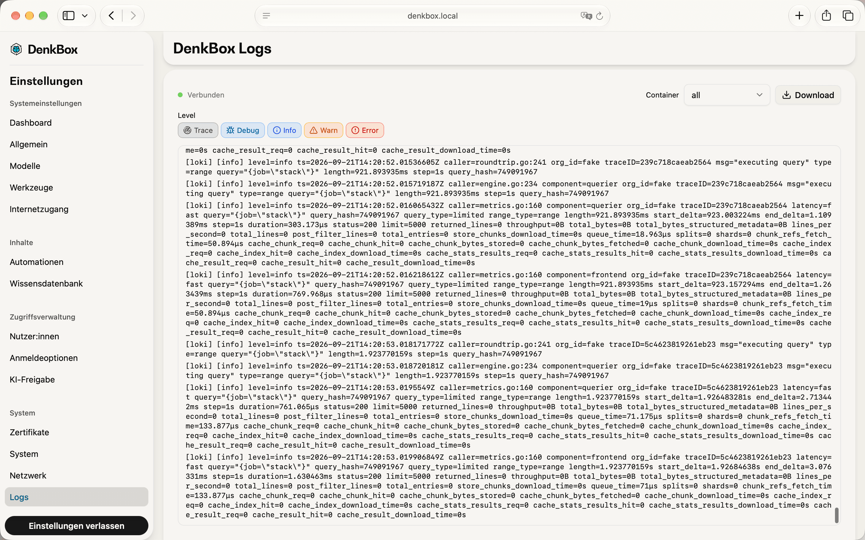 Systemlogs